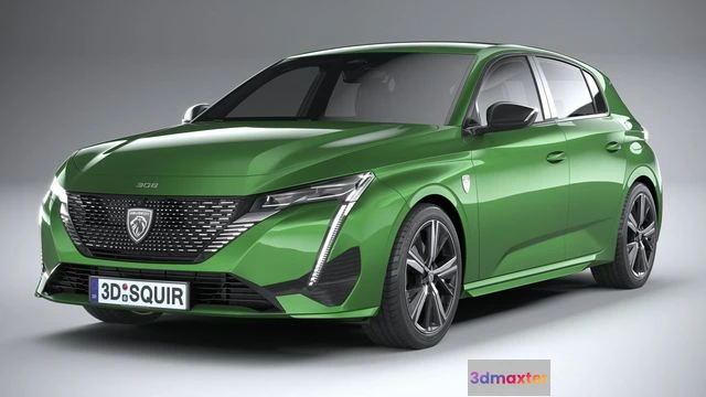1547516 - Peugeot 308 Hybrid 2022 3D Max