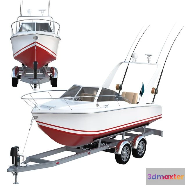 1554475 - Pleasure fishing boat 3D Max