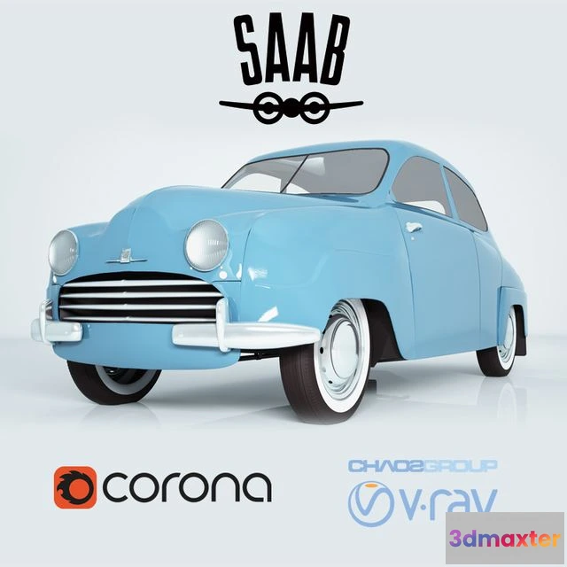 1555689 - Saab 92 (1949) 3D Max