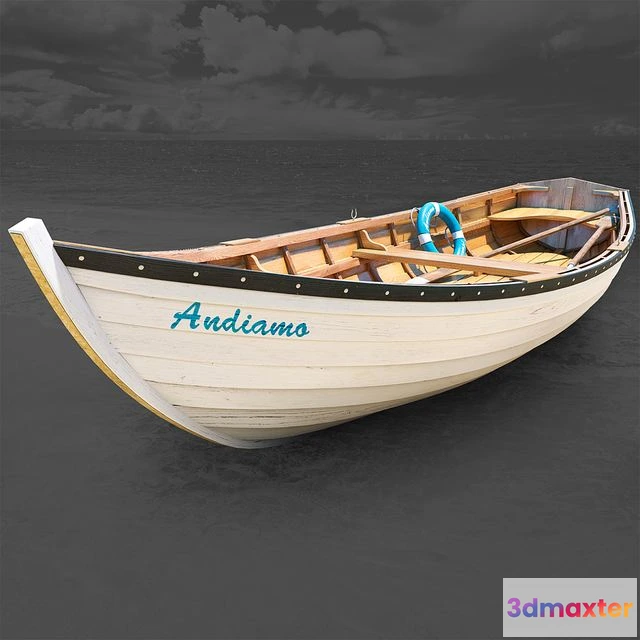 1556643 - Wooden Boat 3D Max