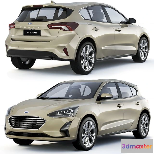 1557175 - Ford Focus 1.0 Ecoboost 2018 3D Max