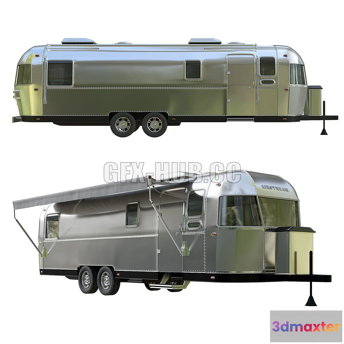 1560944 - Airstream Travel Trailers 3D Max
