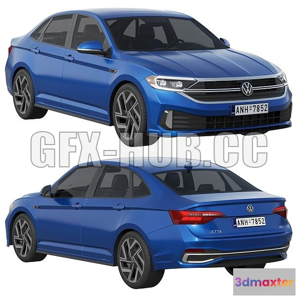 1564437 - Volkswagen Jetta 2022 3D Max