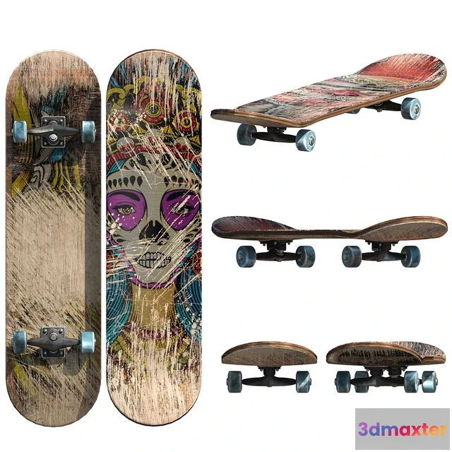 1569126 - skateboard 3D Max