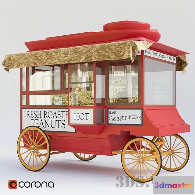 1667112 - other-models - Popcorn wagon - 1903 Cretors “Model C” 3D Max