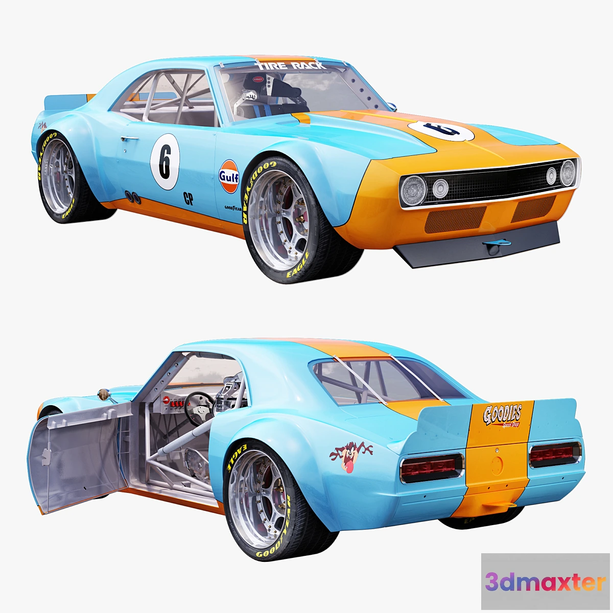 721444 - Chevrolet camaro gulf racing 1968 - No.2