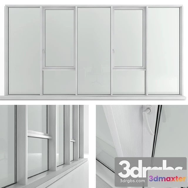 1008630 - Panoramic window with transom and radiator