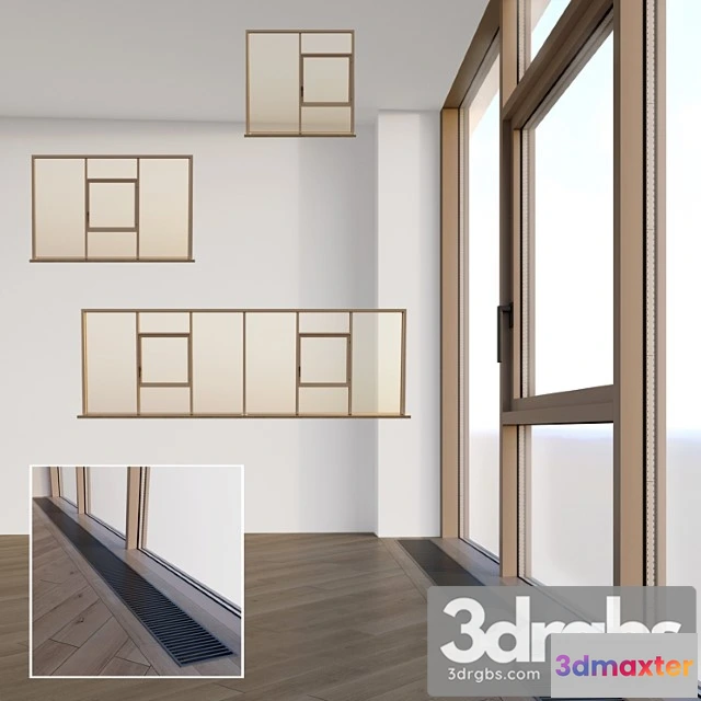 1008632 - Panoramic Windows Stained Glass Window Four