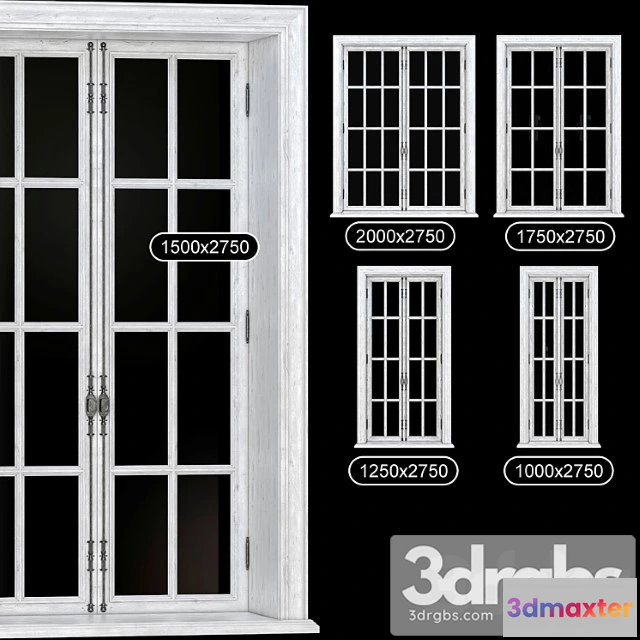 1008640 - Part 1 Collection French Windows 1000 2000 Mm V Ray