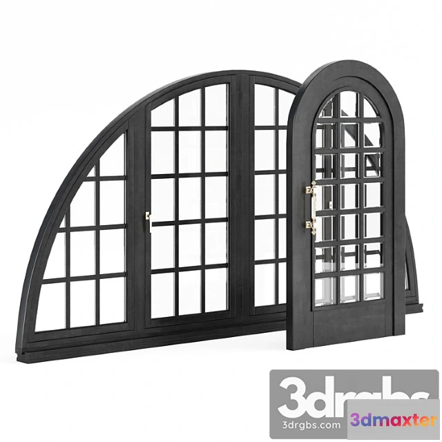 1008666 - Set of arched doors and windows