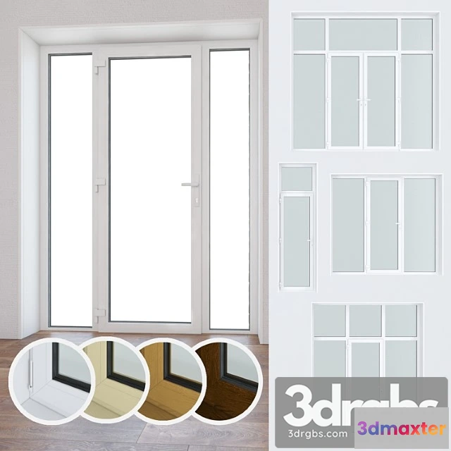 1008674 - Set of plastic windows and doors 10