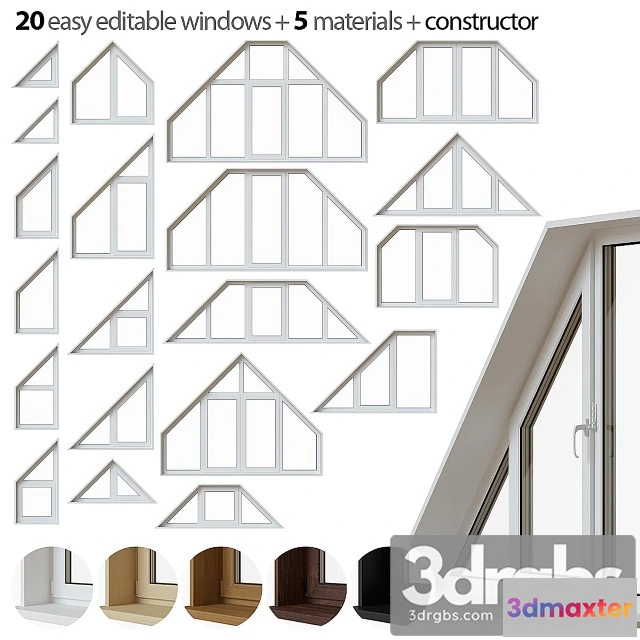 1008694 - Set Trapezoidal Windows