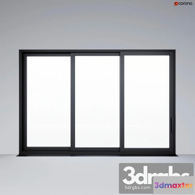 1008712 - Sliding aluminum window (door