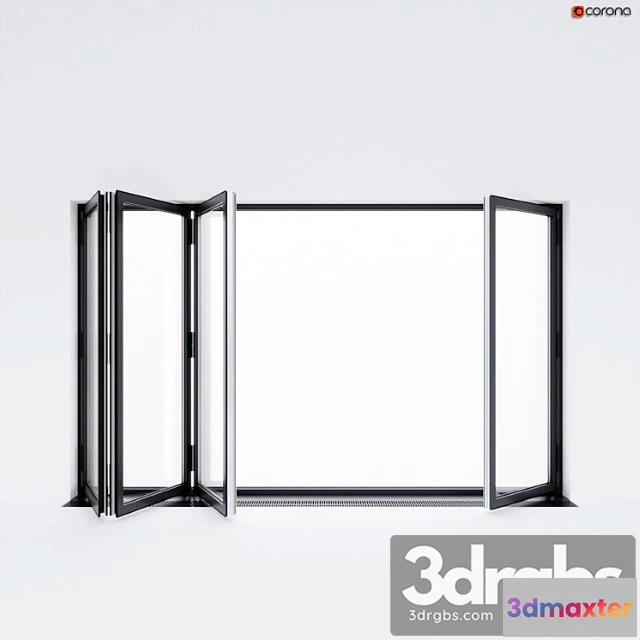 1008714 - Sliding aluminum window accordion (door)