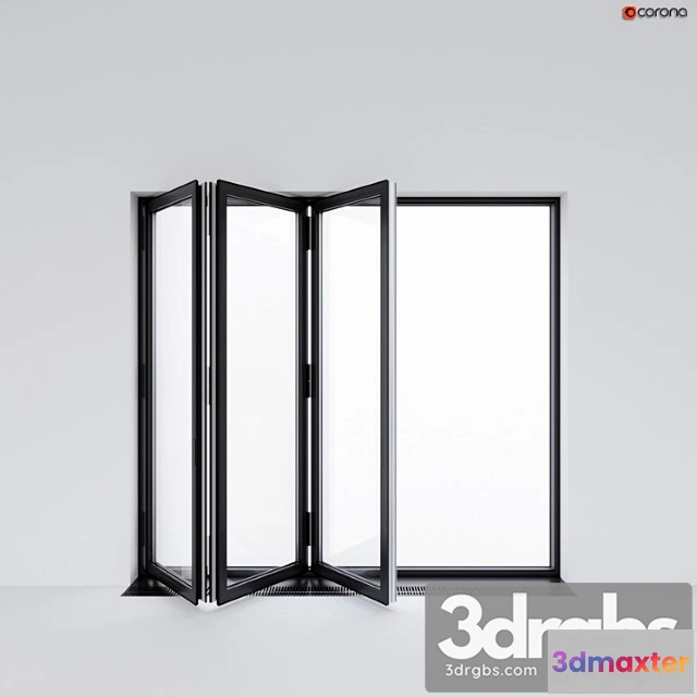 1008722 - Sliding Aluminum Window Accordion Door