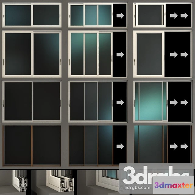 1008728 - Sliding stained glass aluminum windows 3