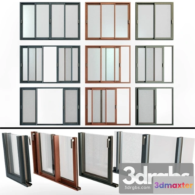 1008732 - Sliding stained glass aluminum windows_2 - No.2