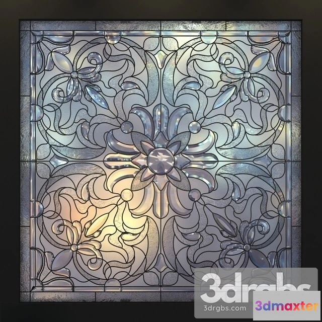 1008746 - Square Windows Stained Glass