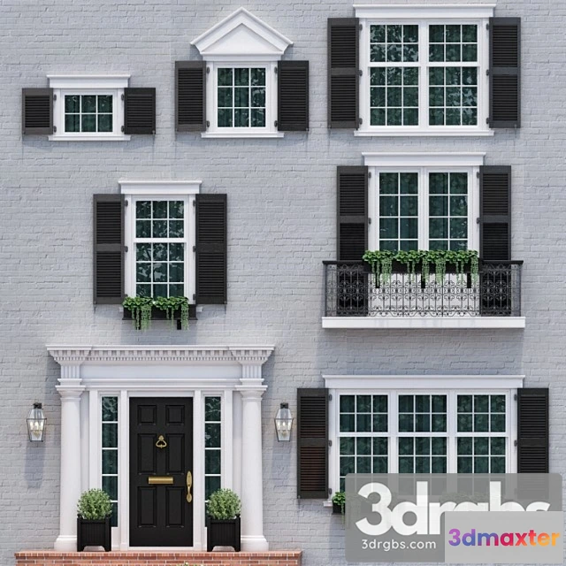 1008838 - Windows and Doors In The Style of English Classics 4