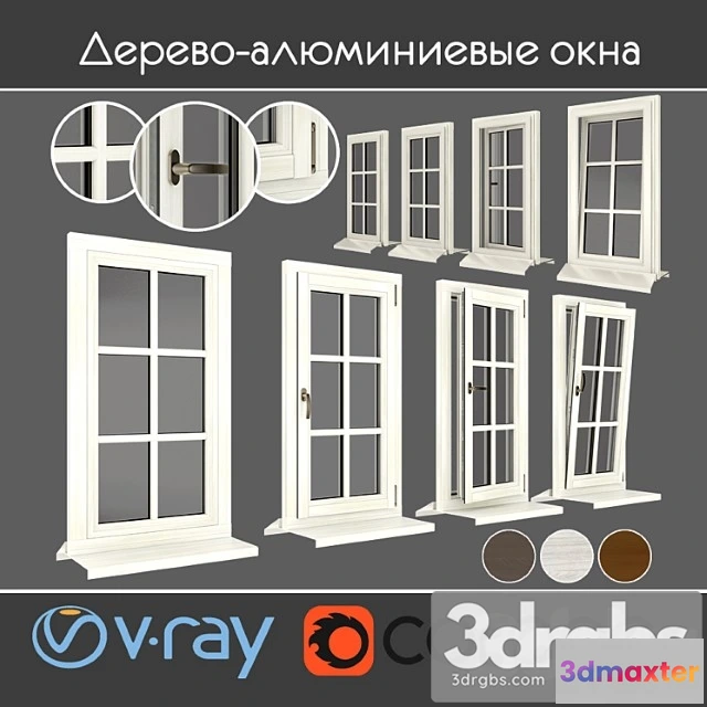 1008872 - Wood - aluminum windows view 05 part 01 set 01