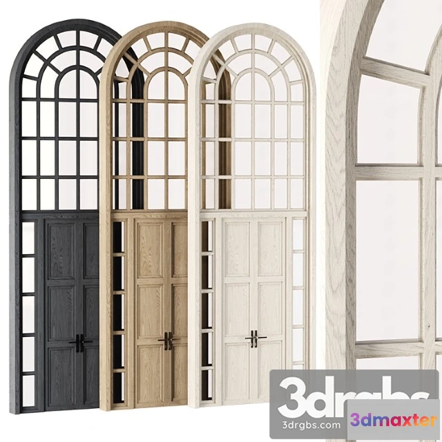 1058946 - Arch window with entrance door