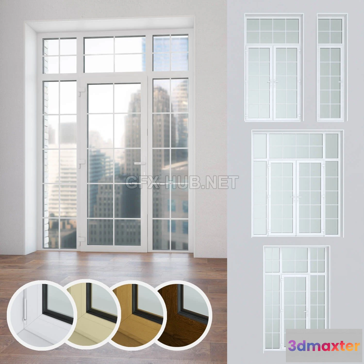 1071372 - A set of plastic windows 16 - 204929