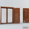 1268486 - Wood window&shutters 3D Max