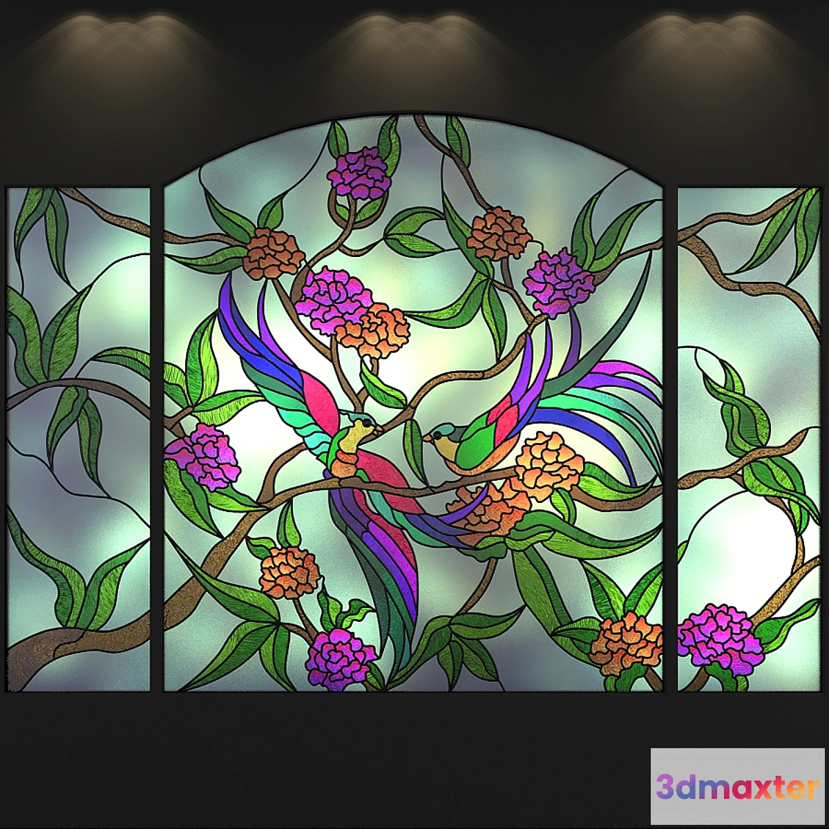 1282570 - Stained BIRDS - No.2 3D Max