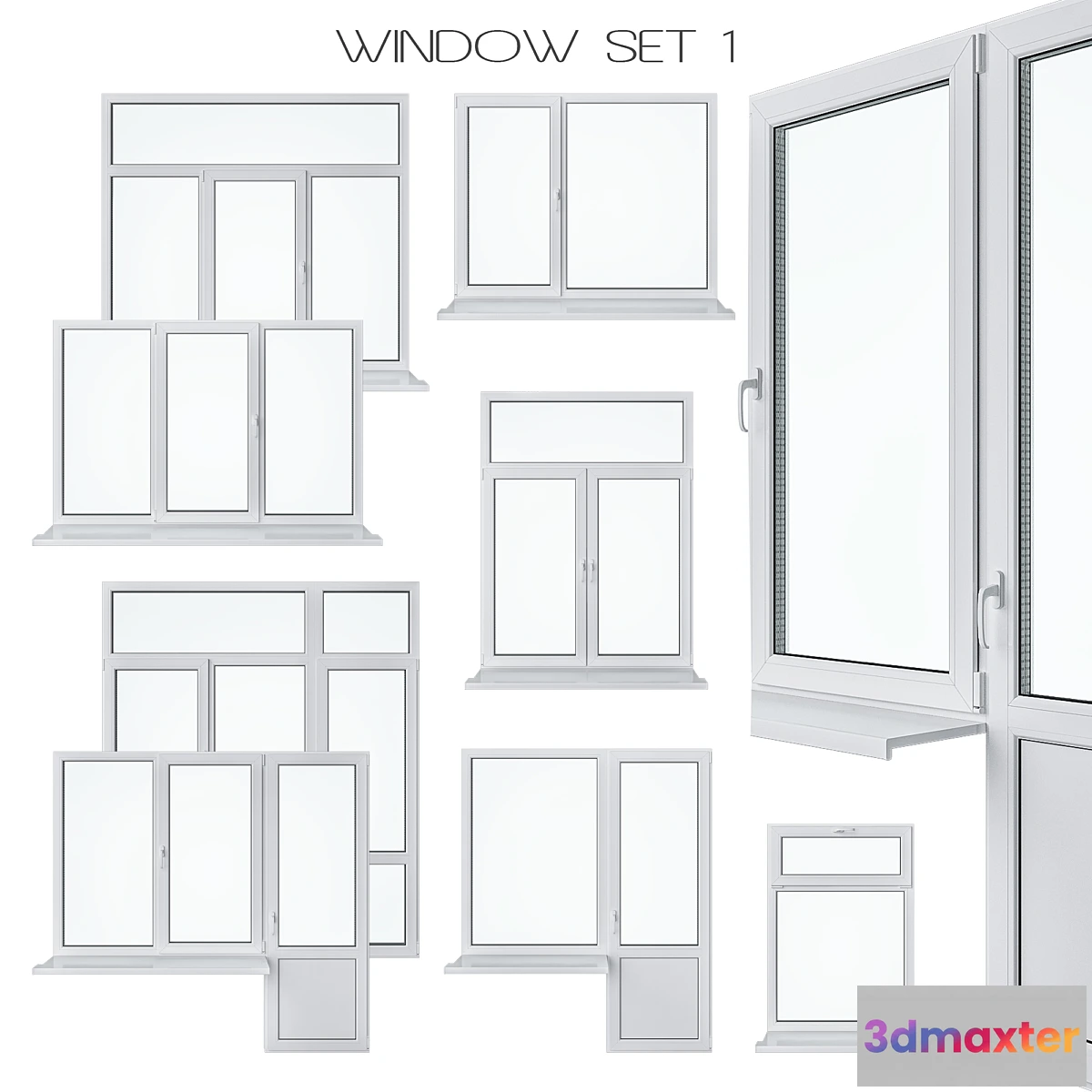 1295333 - Window Set 1 - No.2 3D Max