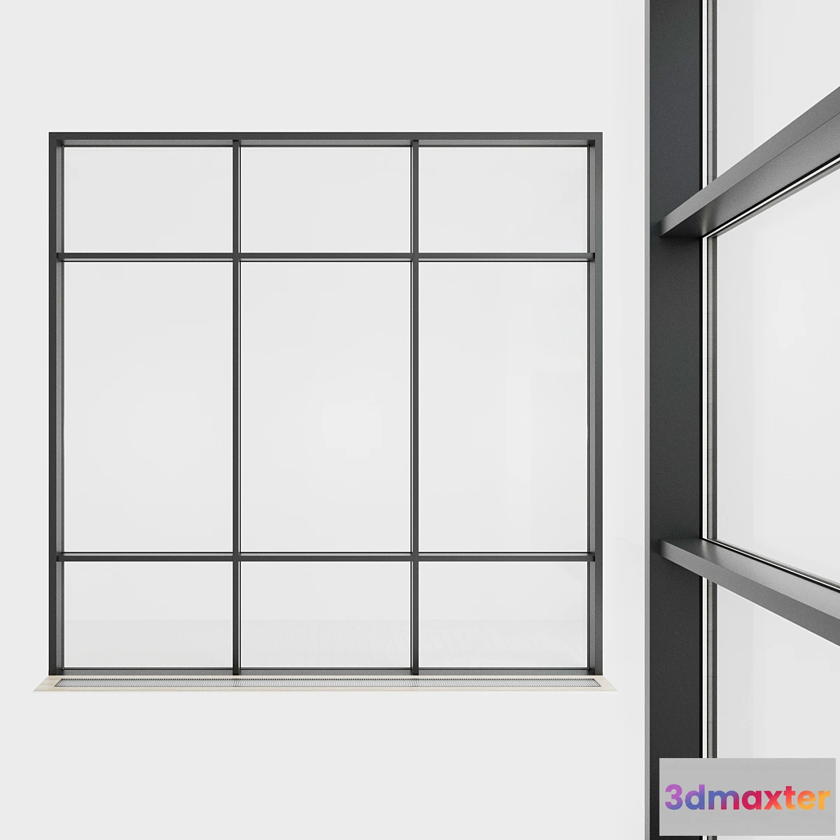 1300994 - Panoramic glazing. Stained glass. 52 3D Max