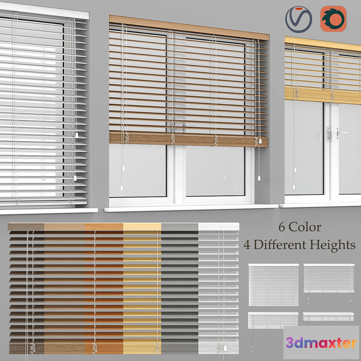 1303975 - Blinds Wooden - No.2 3D Max