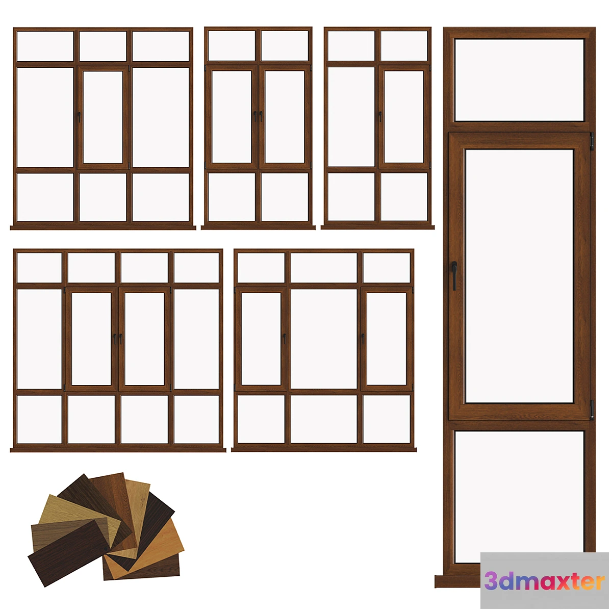 1304513 - Aluminum windows 3 - No.2 3D Max