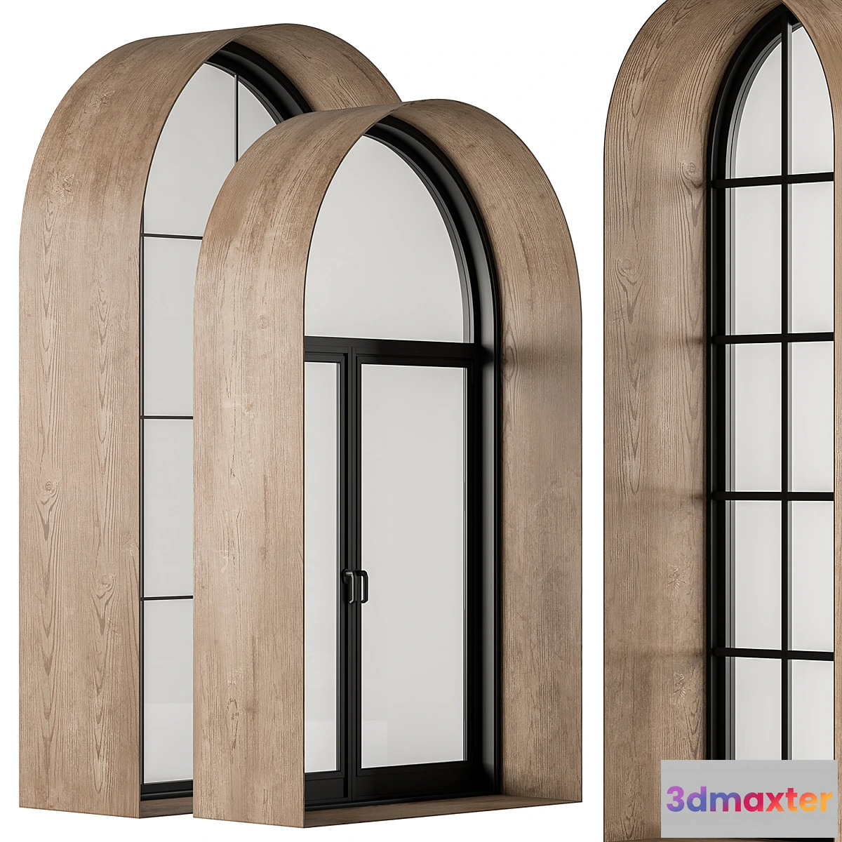 1315760 - Modern Arched Windows Set 22 - No.2 3D Max