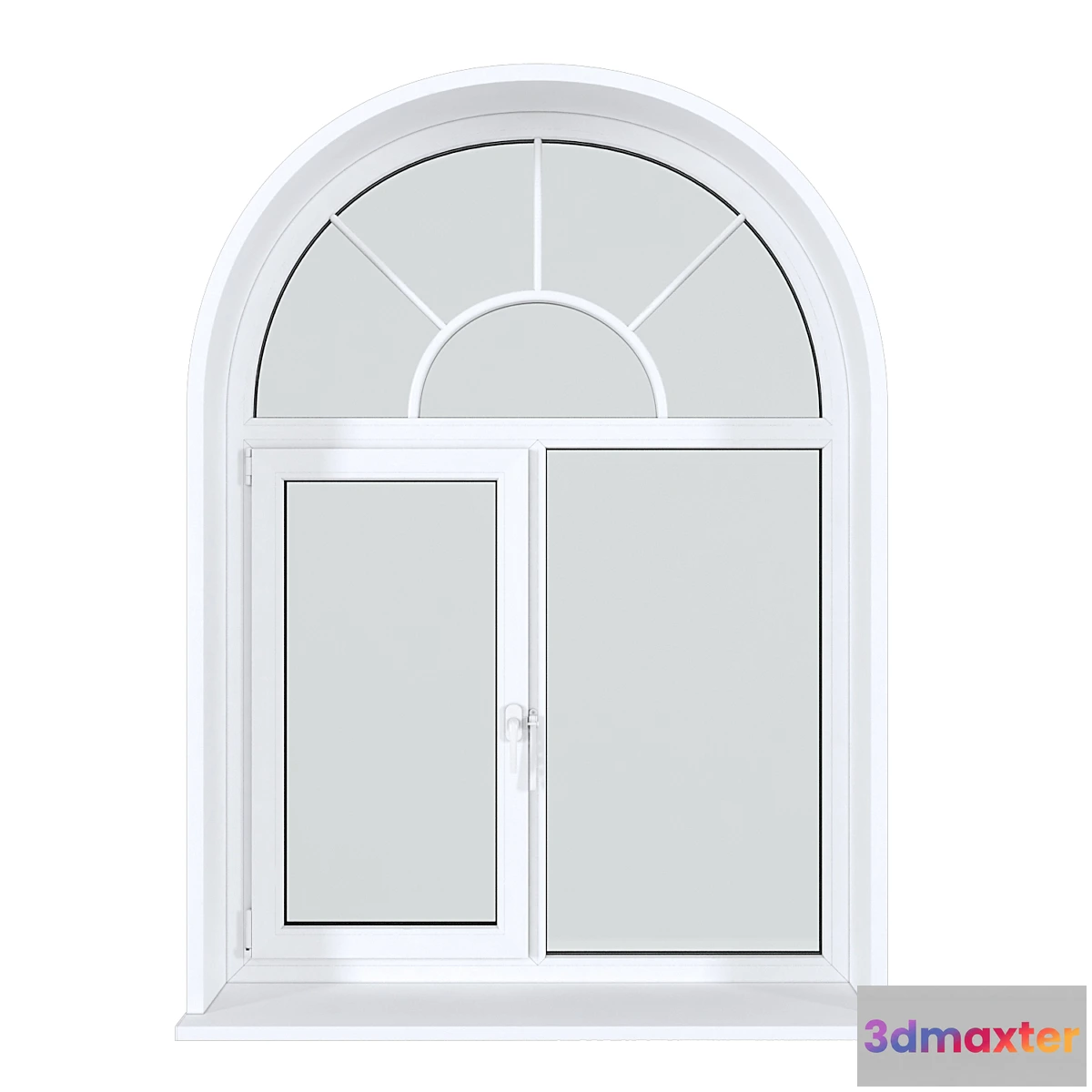1319663 - A set of arched plastic windows 18 3D Max