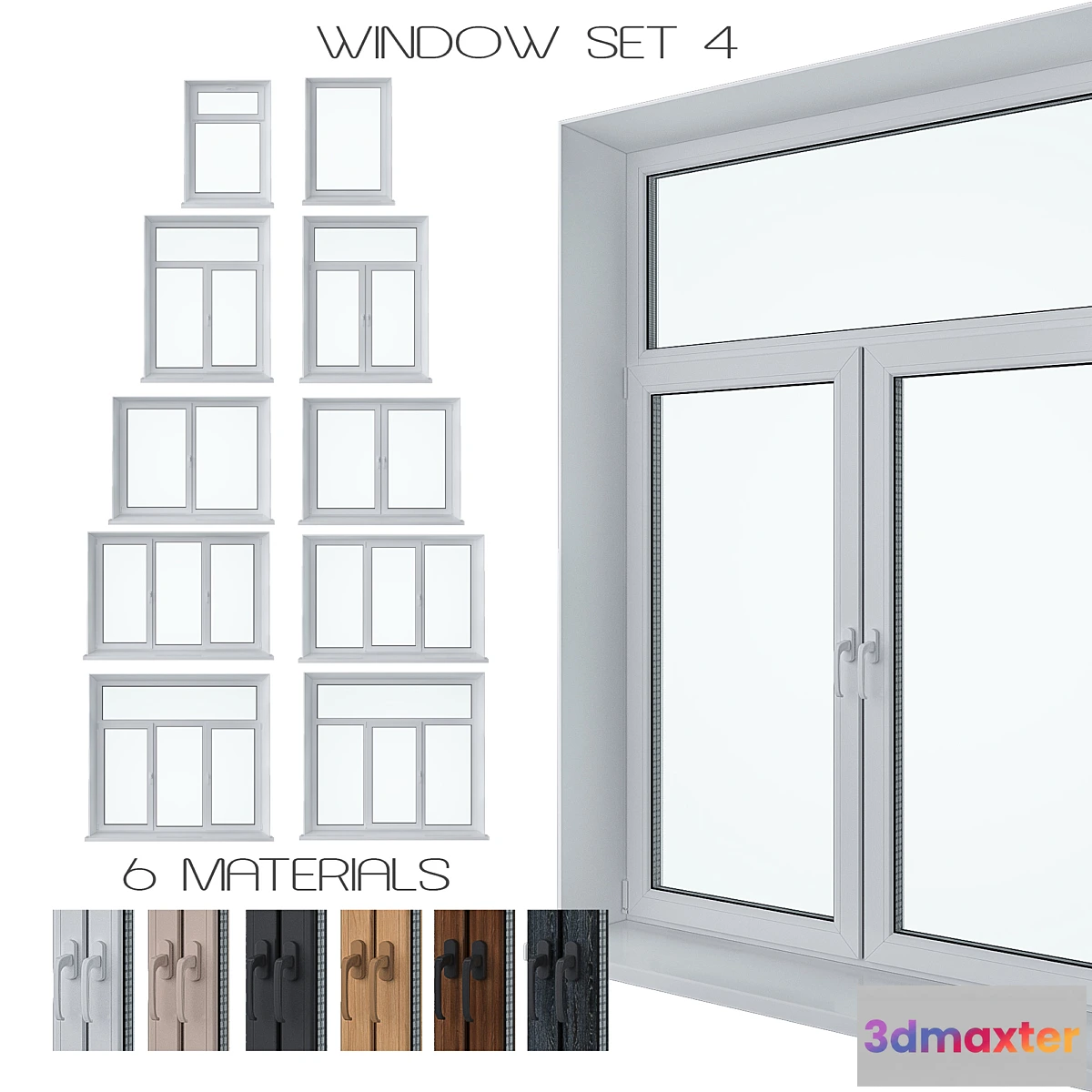 1324296 - Window Set 4 3D Max