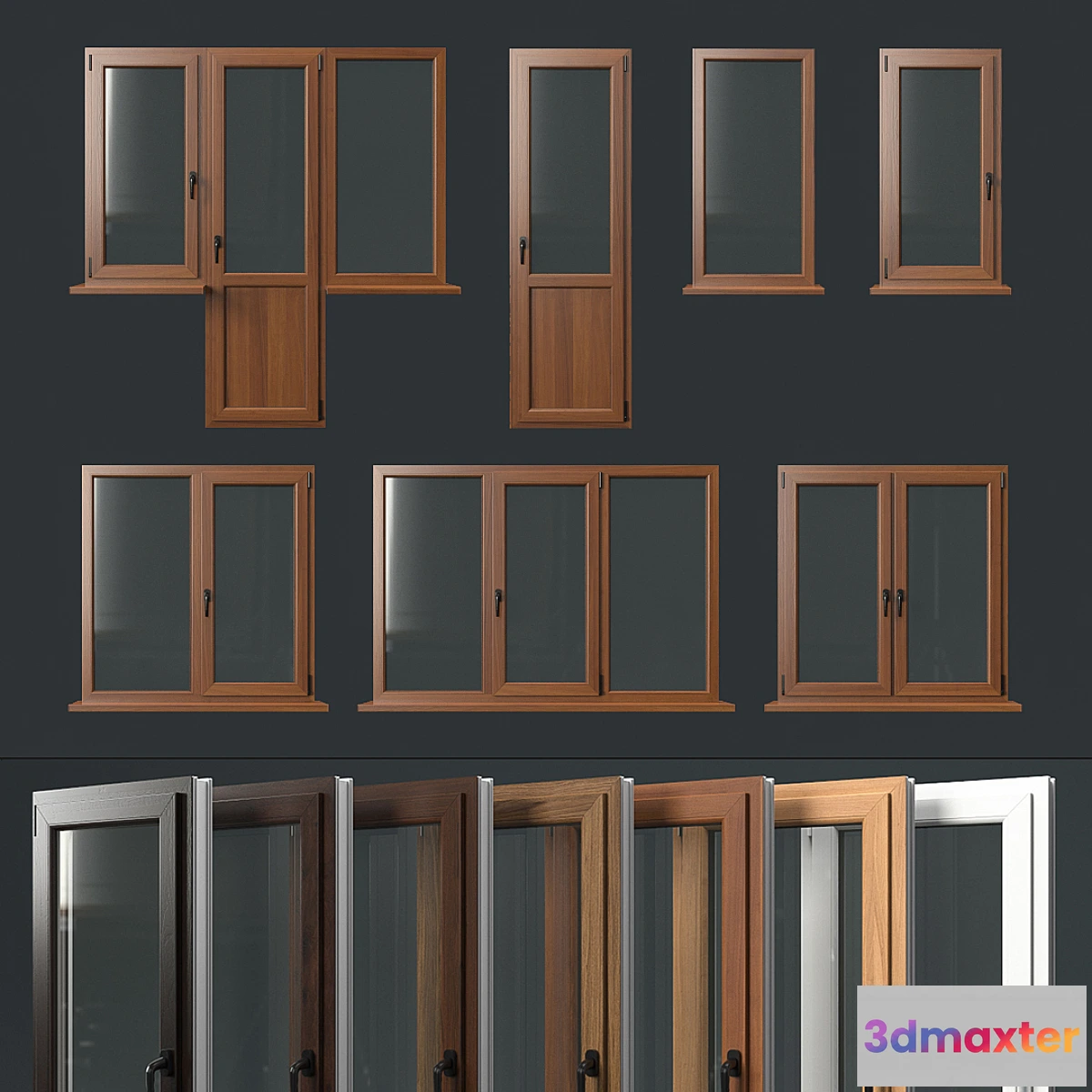 1328570 - Window set Rehau 3D Max