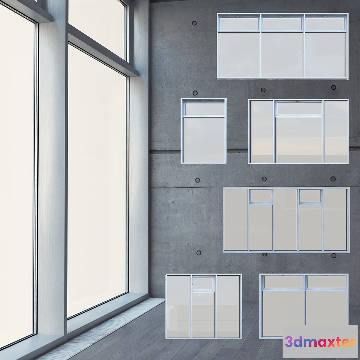 1333462 - Stained glass with radiator 04 3D Max