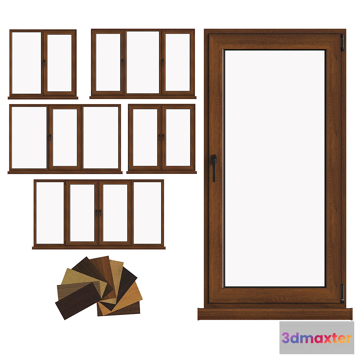 1341492 - Aluminum windows 1 3D Max