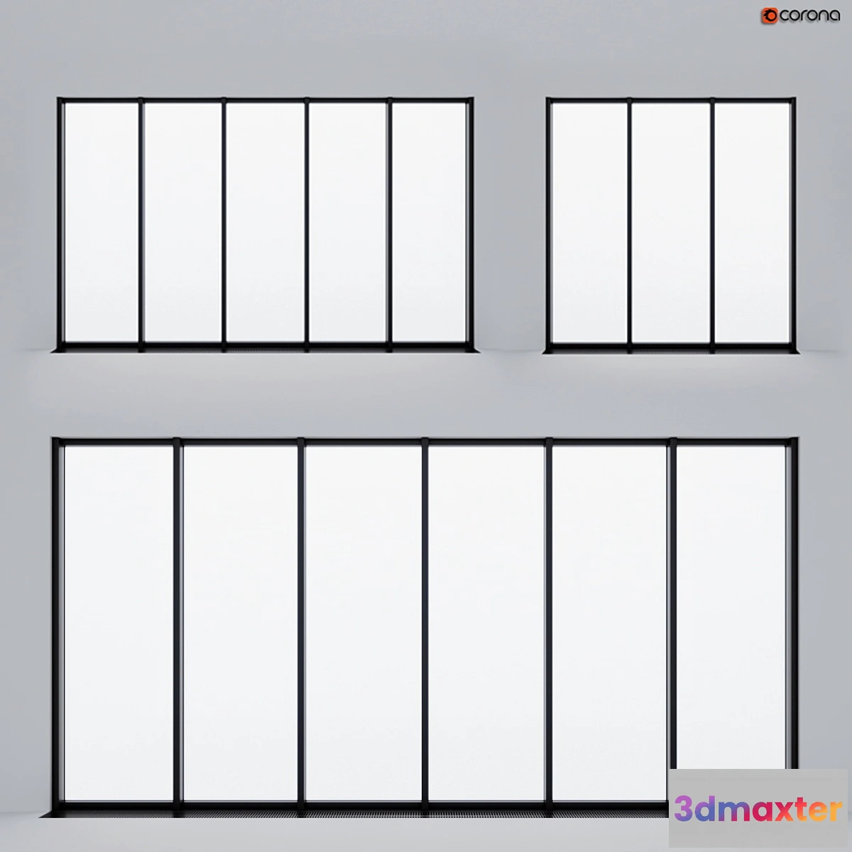 1343216 - Panoramic glazing 3D Max