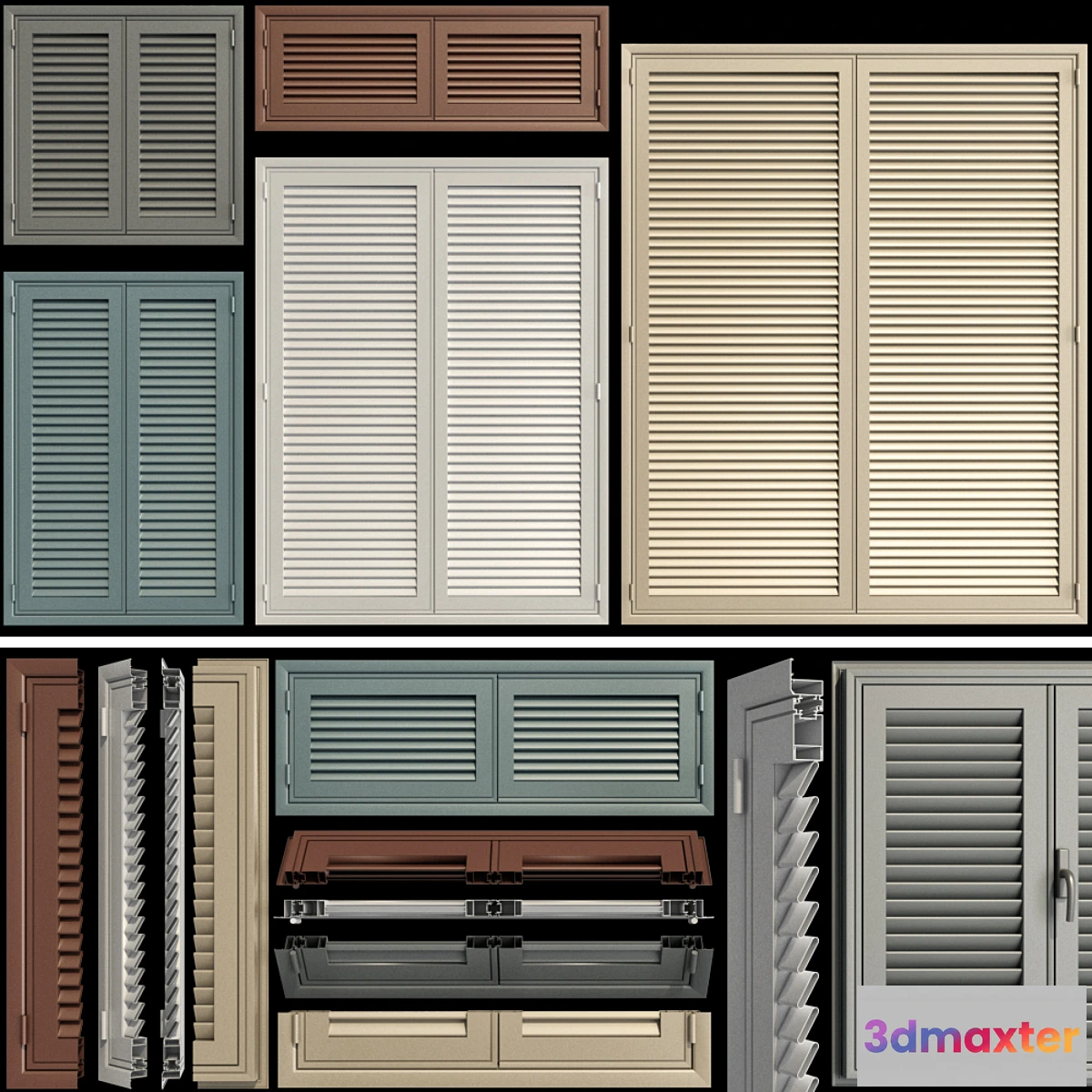 1343554 - Shutter system for windows and doors - No.2 3D Max