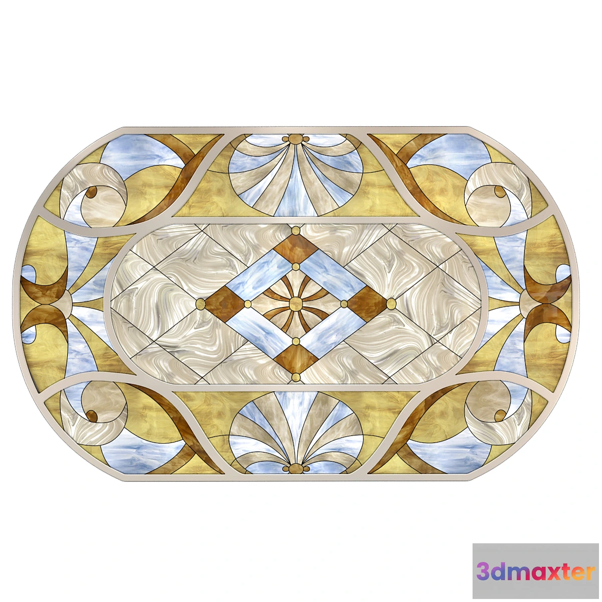 1393556 - Tiffany stained glass ceiling 3D Max