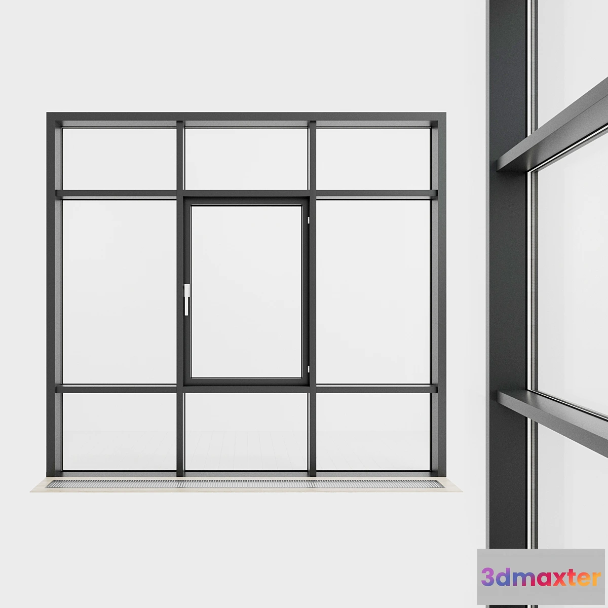 1394188 - Panoramic glazing. Stained glass. 65 3D Max