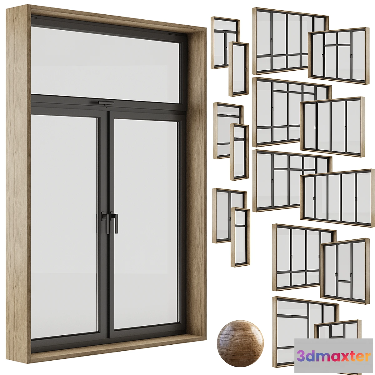 1411842 - Plastic windows 3D Max