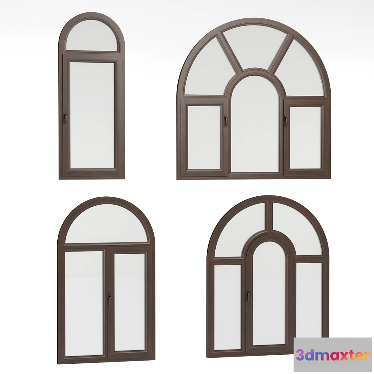 1415492 - Arched plastic windows 3D Max