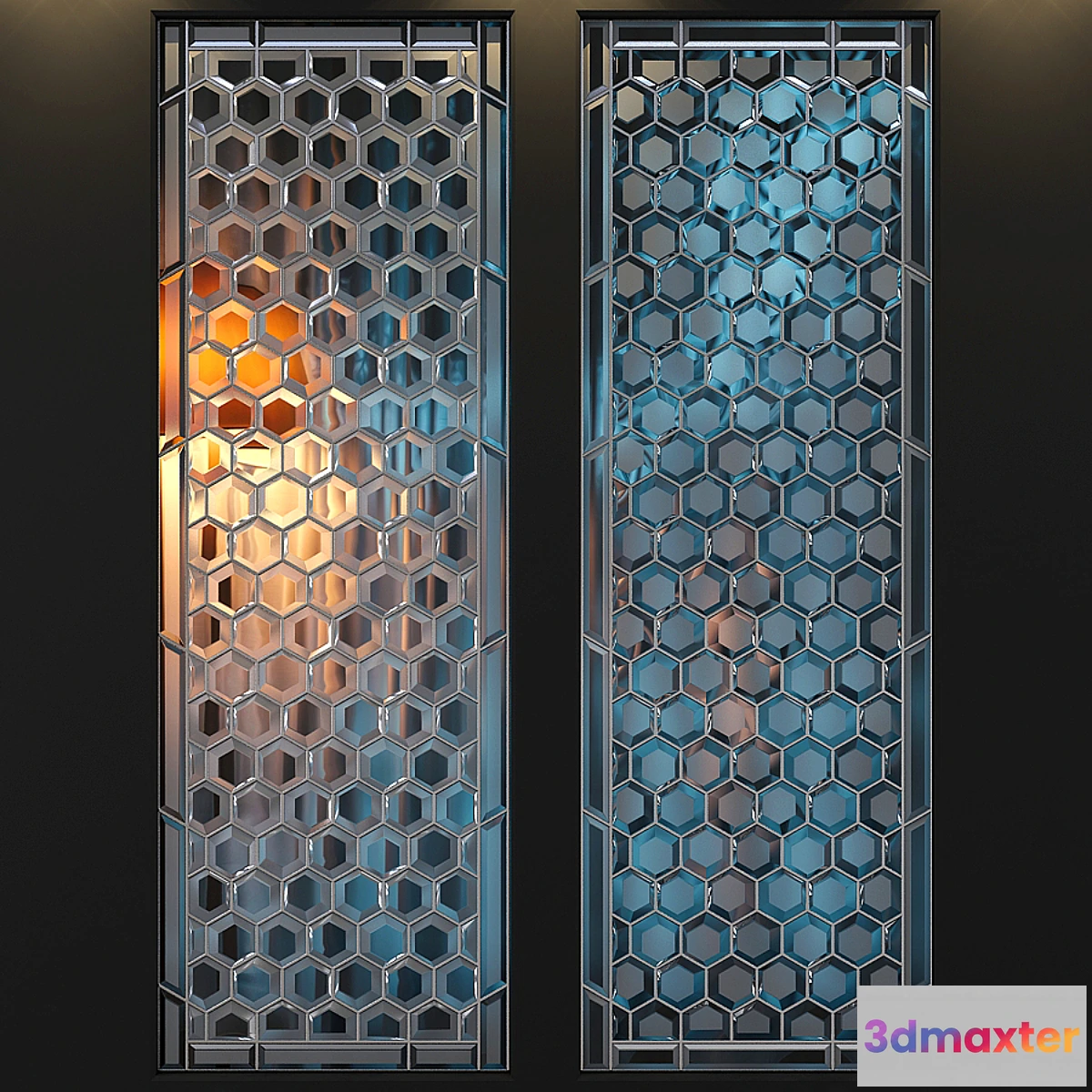 1425274 - Stained glass set 3D Max