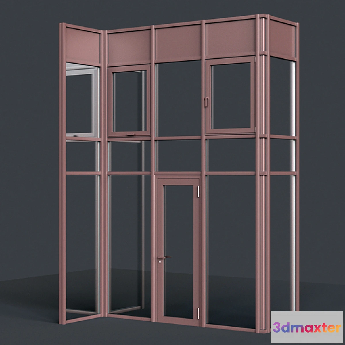 1426172 - Facade system _ Curtain Wall 3D Max