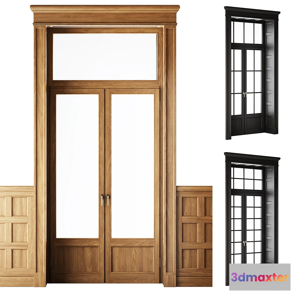 1430694 - Classical Wooden Window_Door 3D Max