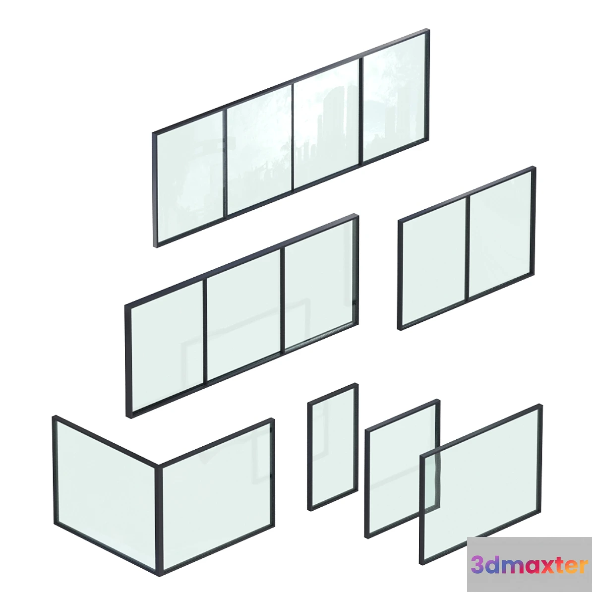 1431344 - Glazing Set 01 3D Max