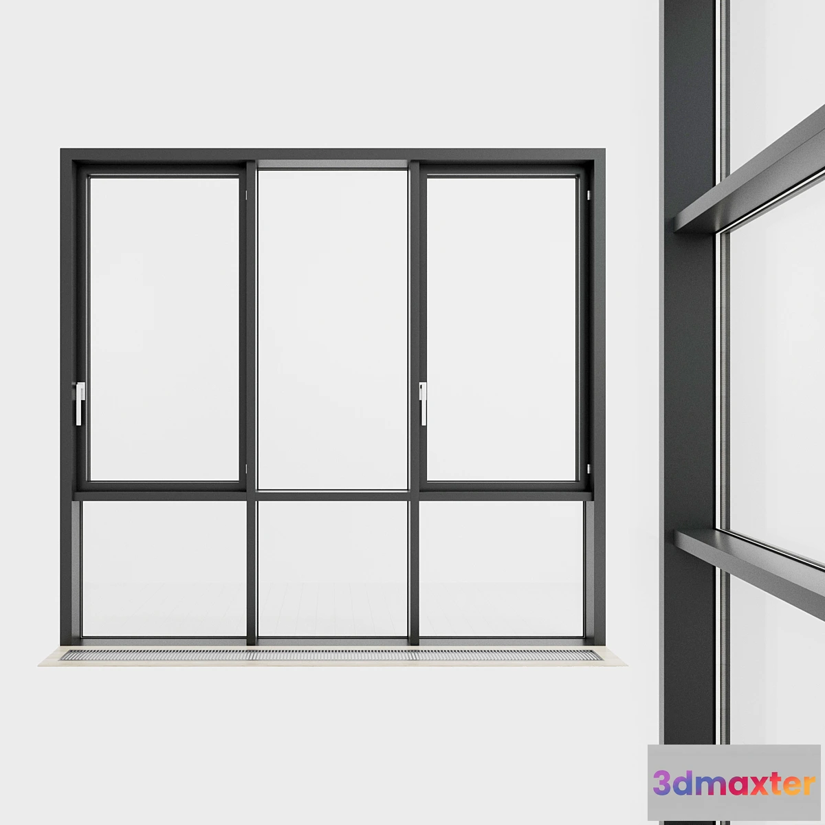 1431442 - Panoramic glazing. Stained glass. 67 3D Max