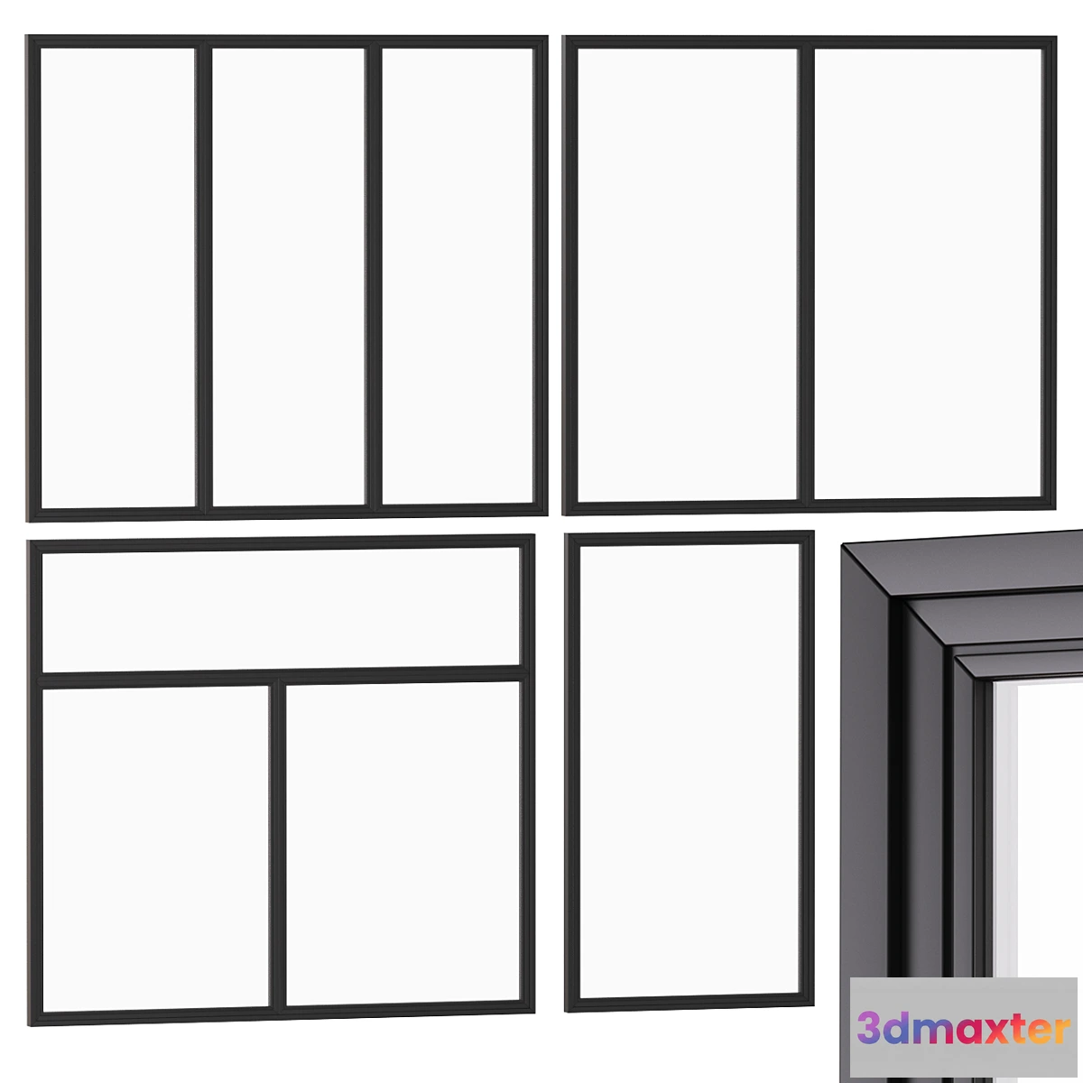 1443336 - Stained glass windows _ panoramic glazing 01 3D Max